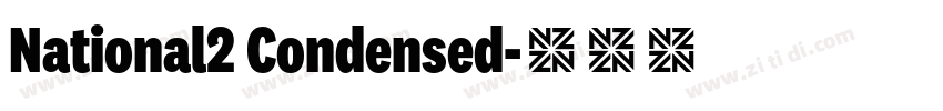 National2 Condensed字体转换
